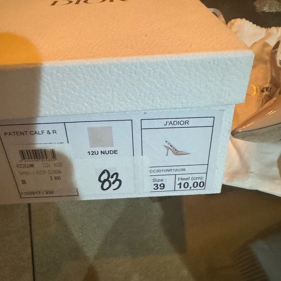 Dior (J’Dior) patent Nude size:39. Great condition - Picture 2 of 7